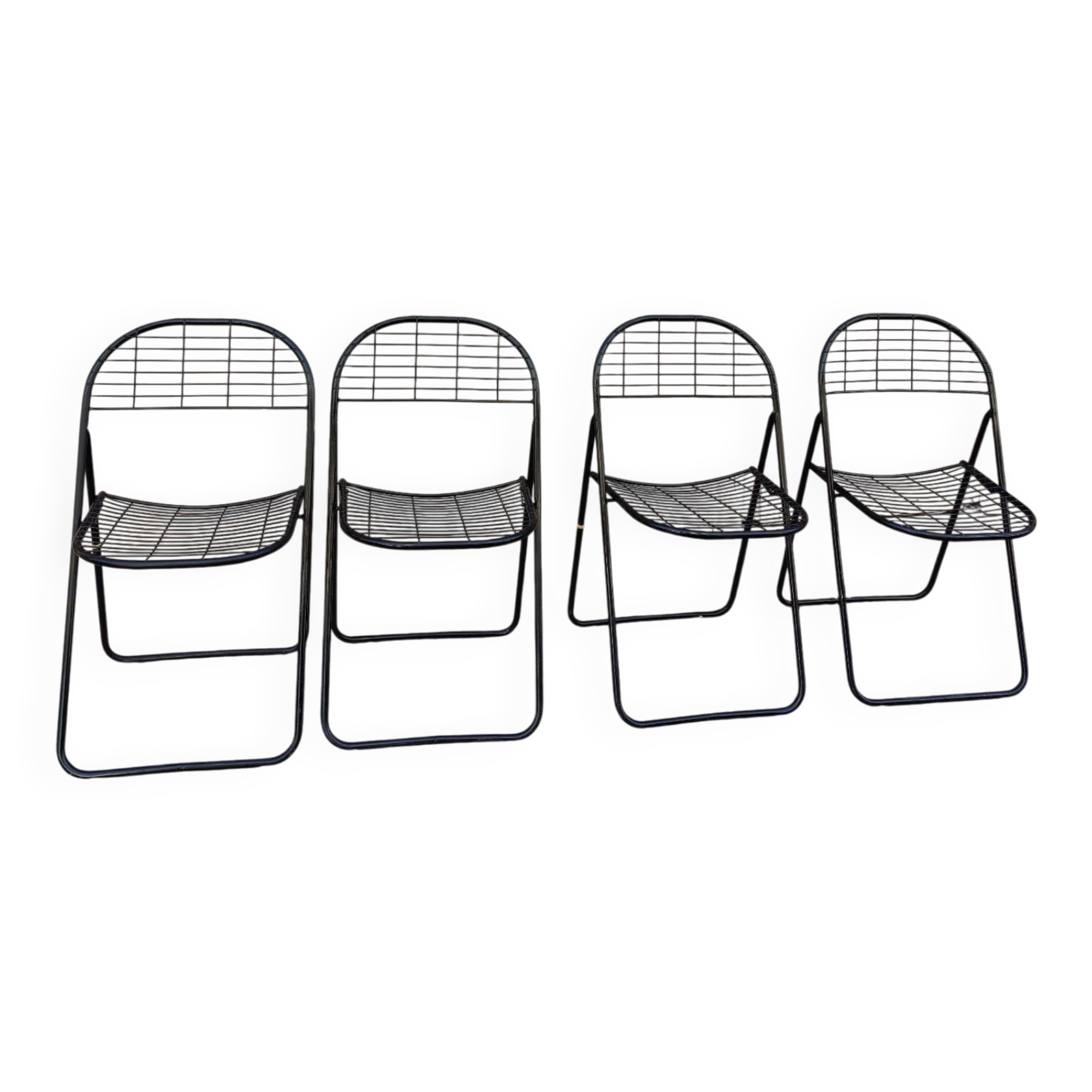 Set of 4 minimalist chairs "Åland" Niels Gammelgaard 1980