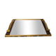 Mirror top wood and copper metal