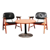 Marco Zanuso Per Poltronova Set 2 Poltrone E Tavolino Anni 70 Design