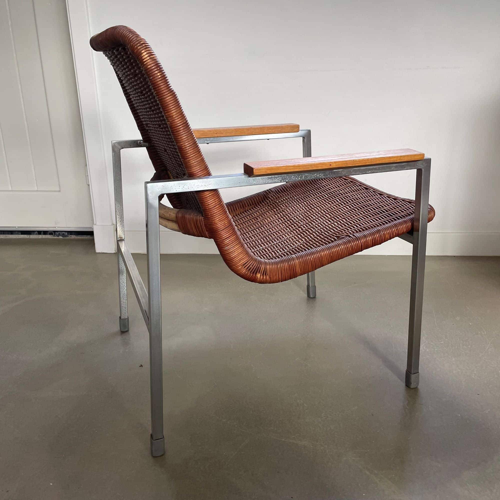 Fauteuil et table basse ou d'appoint, Gebr. Jonkers, années 50/60
