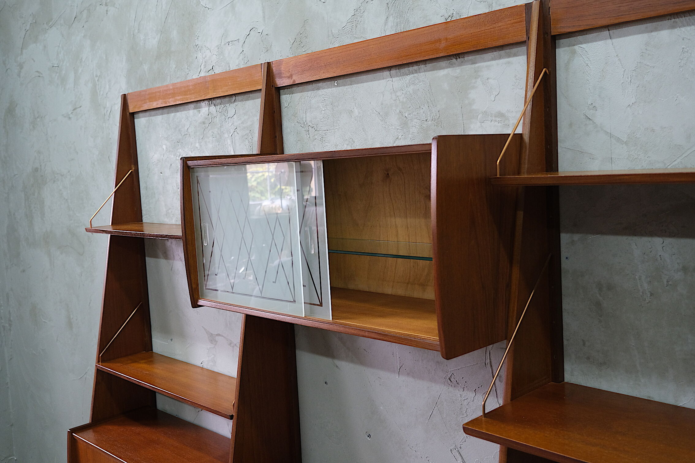 Mid Century Wall Unit by Einar Raknes, Norway 1960's
