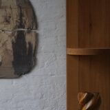 Scandinavian decorative wooden vase from the mid-20th century, 1960s.