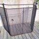 Large old fireplace 3 panels in iron forged height 77 cm
