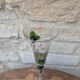 Champagne flute Paul Nagel collection Rêveries model Papillon hand-painted
