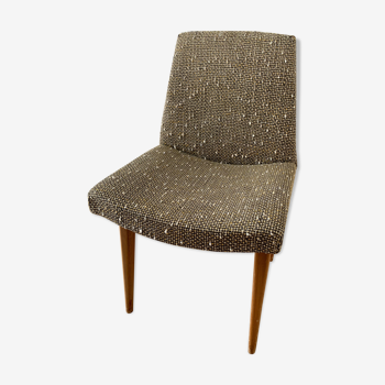 Vintage fabric and wood chair