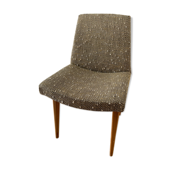 Vintage fabric and wood chair