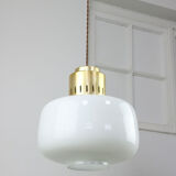 Mid-century Opaline Pendant Lamp