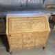 Bureau Secrétaire en Chêne Massif Sculpté
