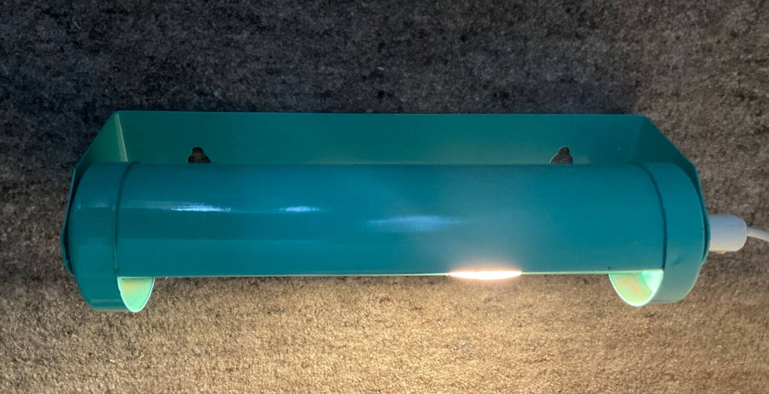 Vintage 80s roller wall light