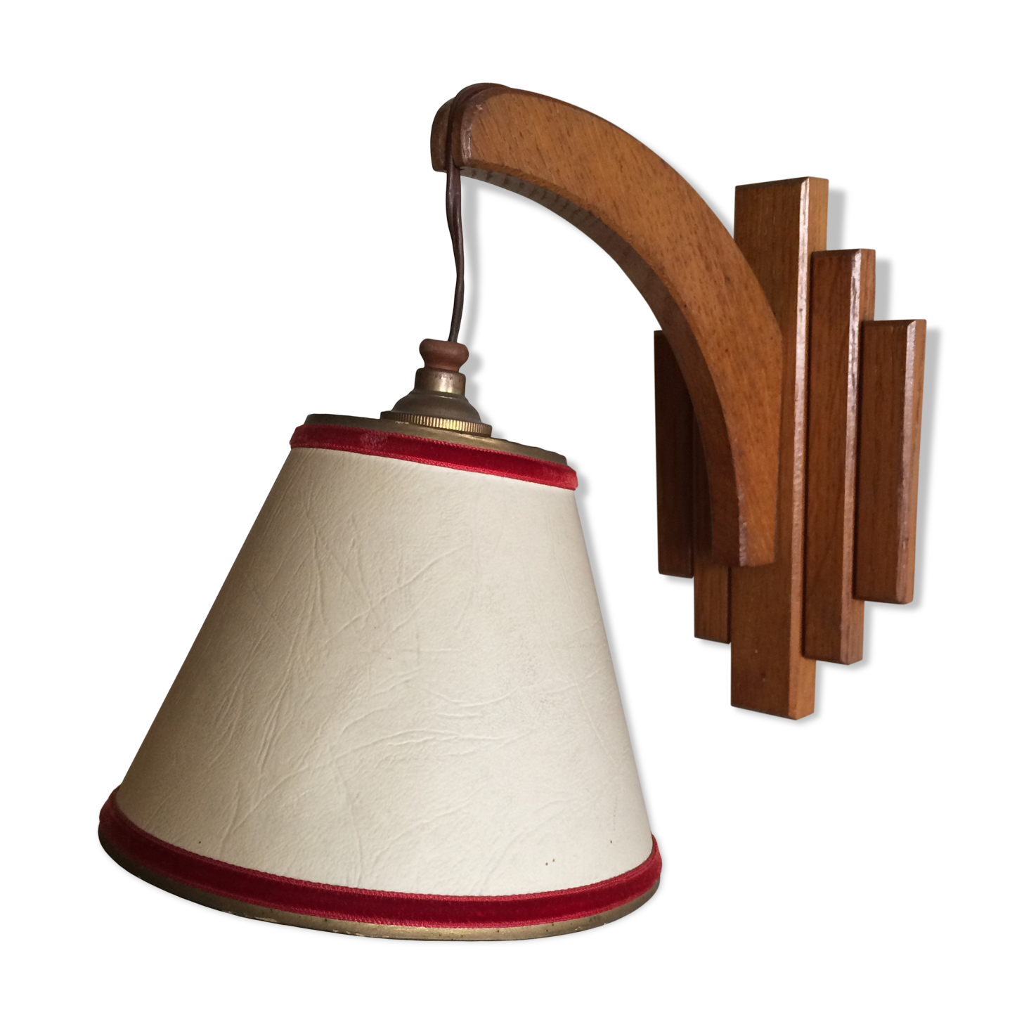 Vintage wooden sconce