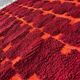 Moroccan Berber Beni Ourain Custom Red Rug 250/150cm