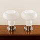 Murano glass Space Age table lamps, set of 2, Italy 1970s