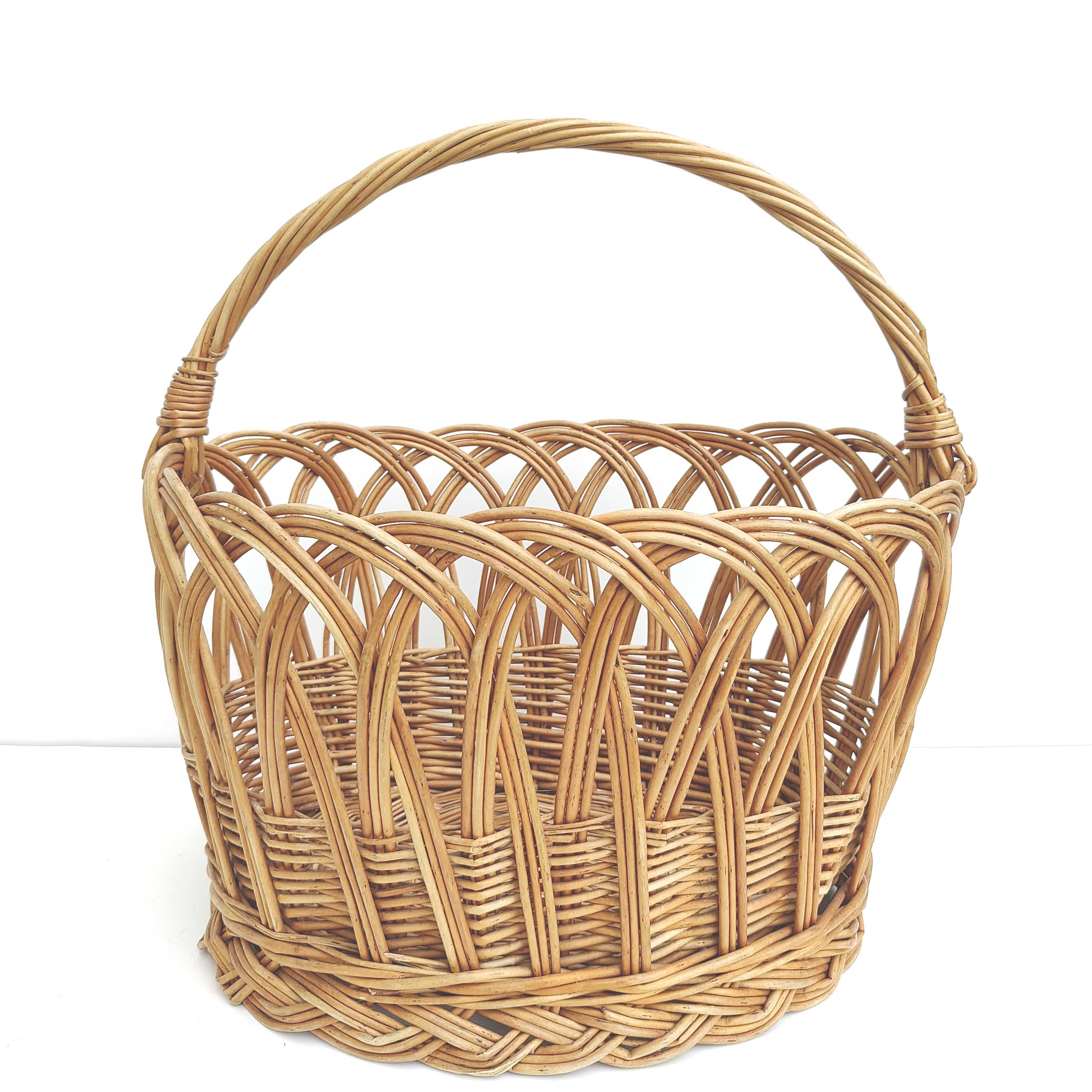 Vintage rattan basket