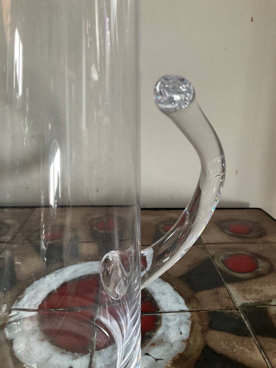 Vintage blown glass carafe
