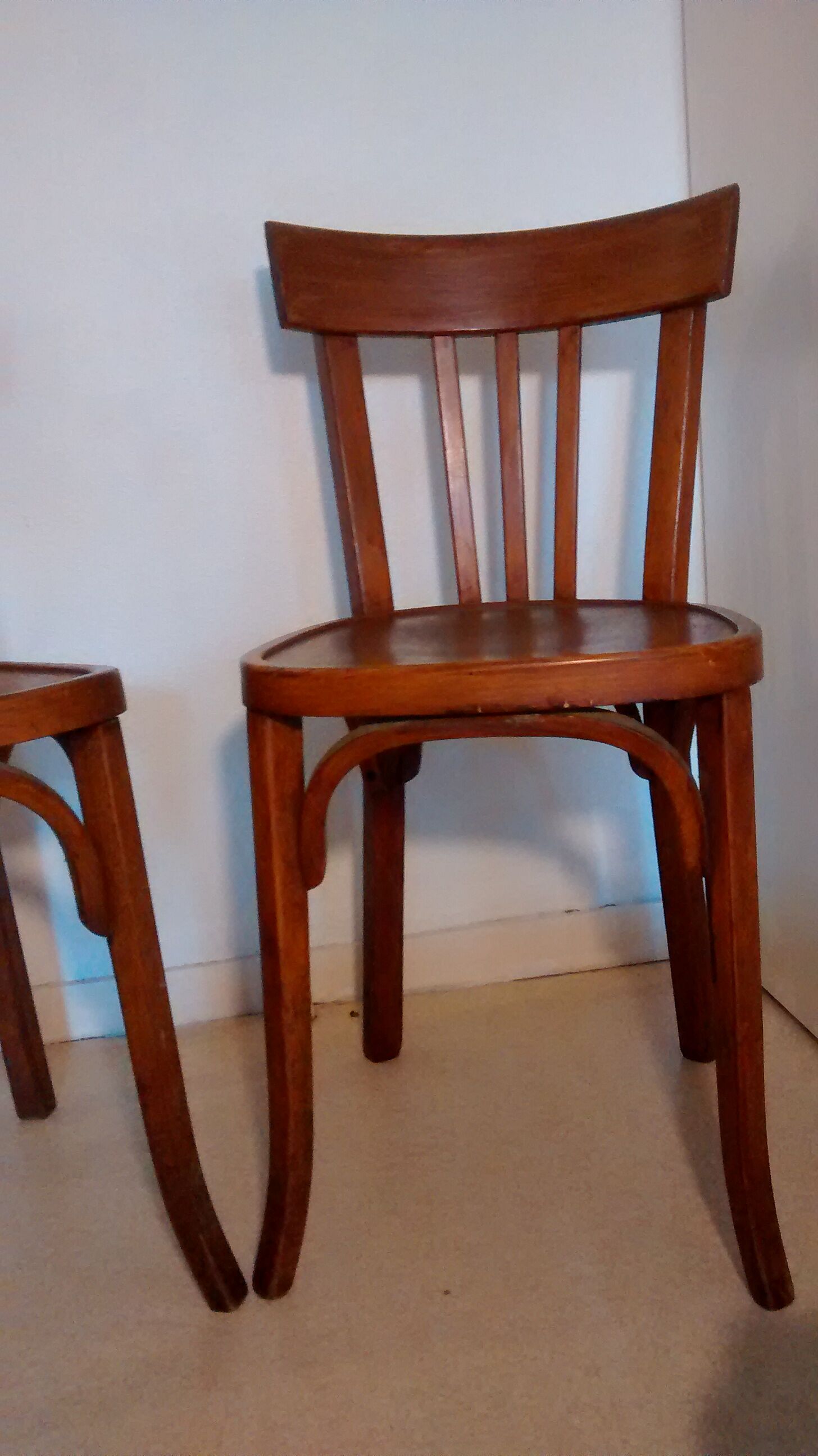 Pair of old Baumann Bistro chairs