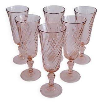Luminarc Rosaline champagne flutes