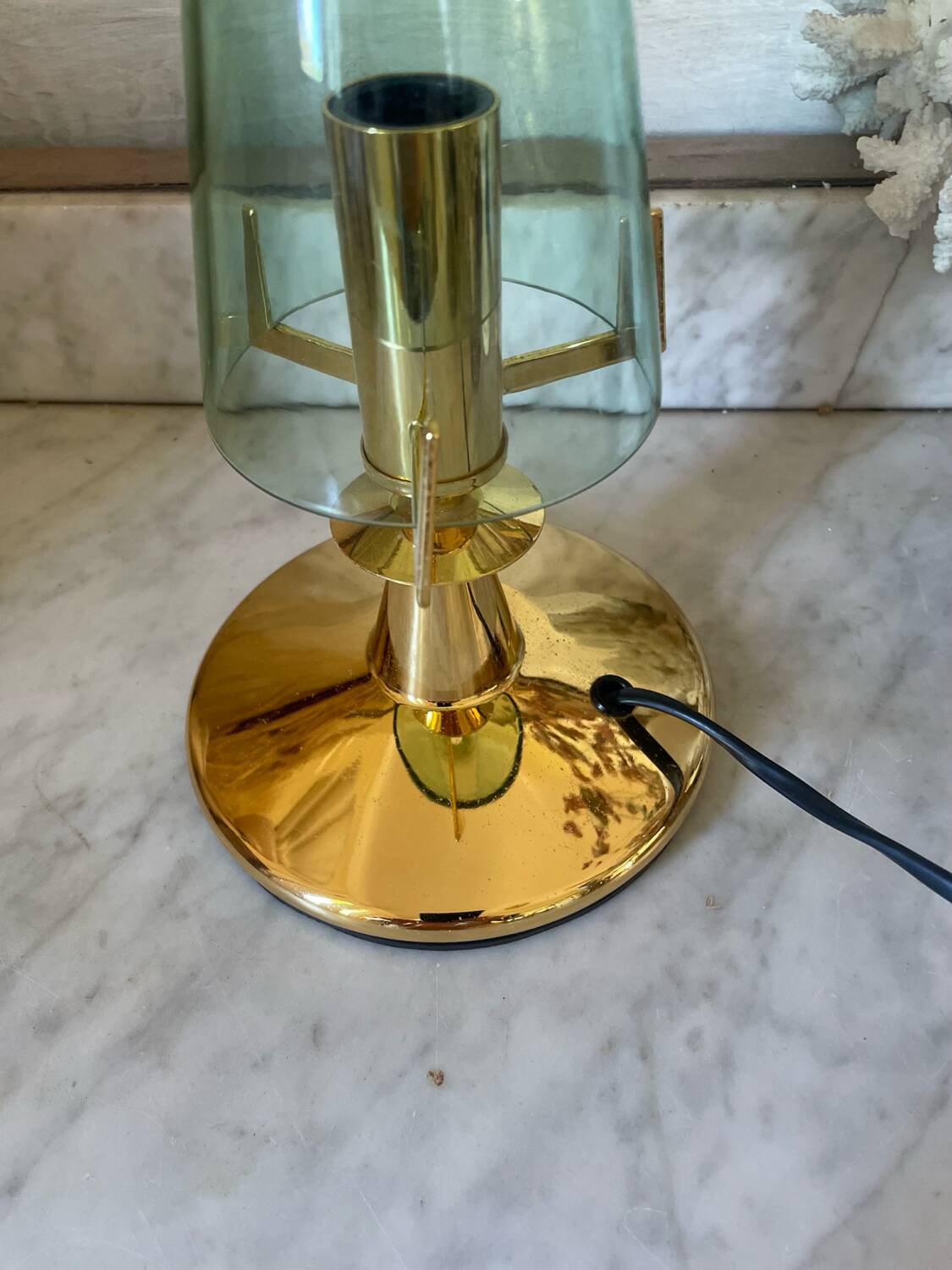 Pair of vintage Italian F.Fabbian bedside lamps