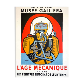 Affiche l'age mécanique les peintres témoins de leur temps par andré lhote - grand format - on linen