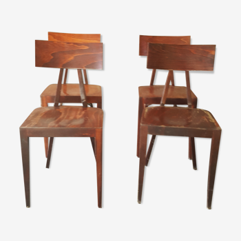 Set of 4 chairs year 60s