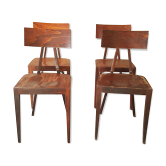 Set of 4 chairs year 60s