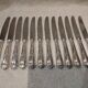 12 silver-plated table knives, Ercuis silversmith, Louis XV style, 29
