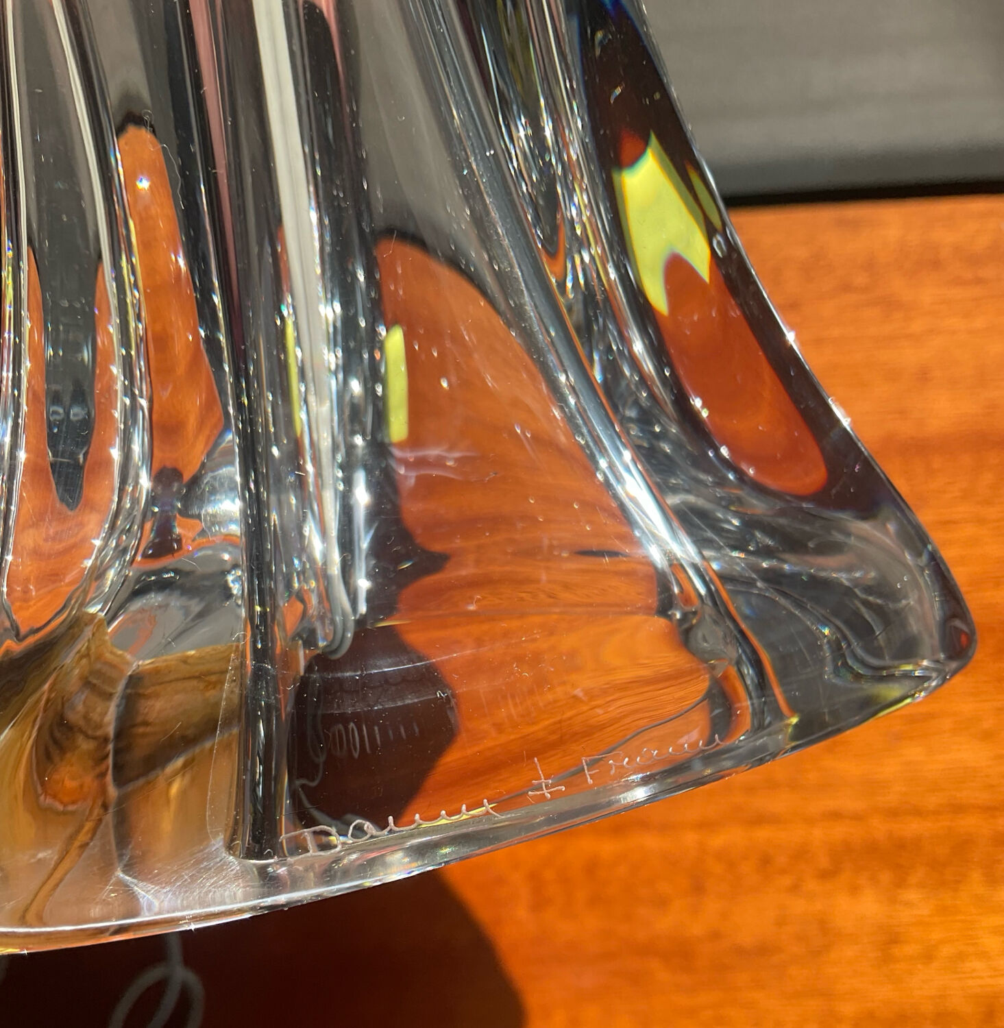 Daum crystal lamp from the 1950s