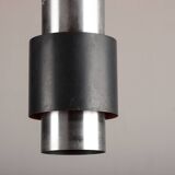 Large Danish aluminum pendant light, Zénith model by Jo Hammerborg for Fog & Mørup 1960.