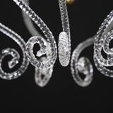 Art Decò Barovier e Toso "Fountain" Murano Glass Chandelier, 1950