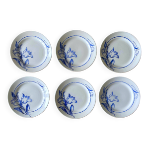 6 assiettes plates anciennes