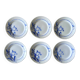 6 antique flat plates in Saint-Amand earthenware (Nord)