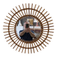 XL sun mirror in rattan, France circa 1960