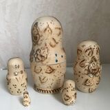 Set of wooden dolls