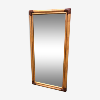 bamboo mirror 70s 50x110cm