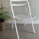 Vintage white folding chair Cidue