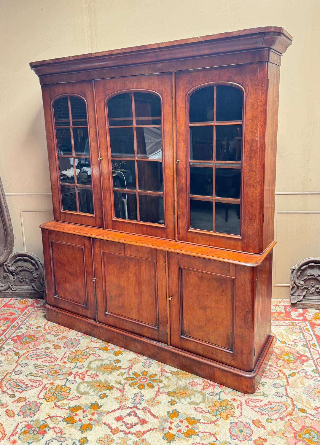 Bibliothèque en acajou du XIX eme siècle