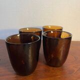Amber glass iced glass