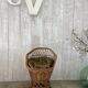 Vintage wicker children's armchair