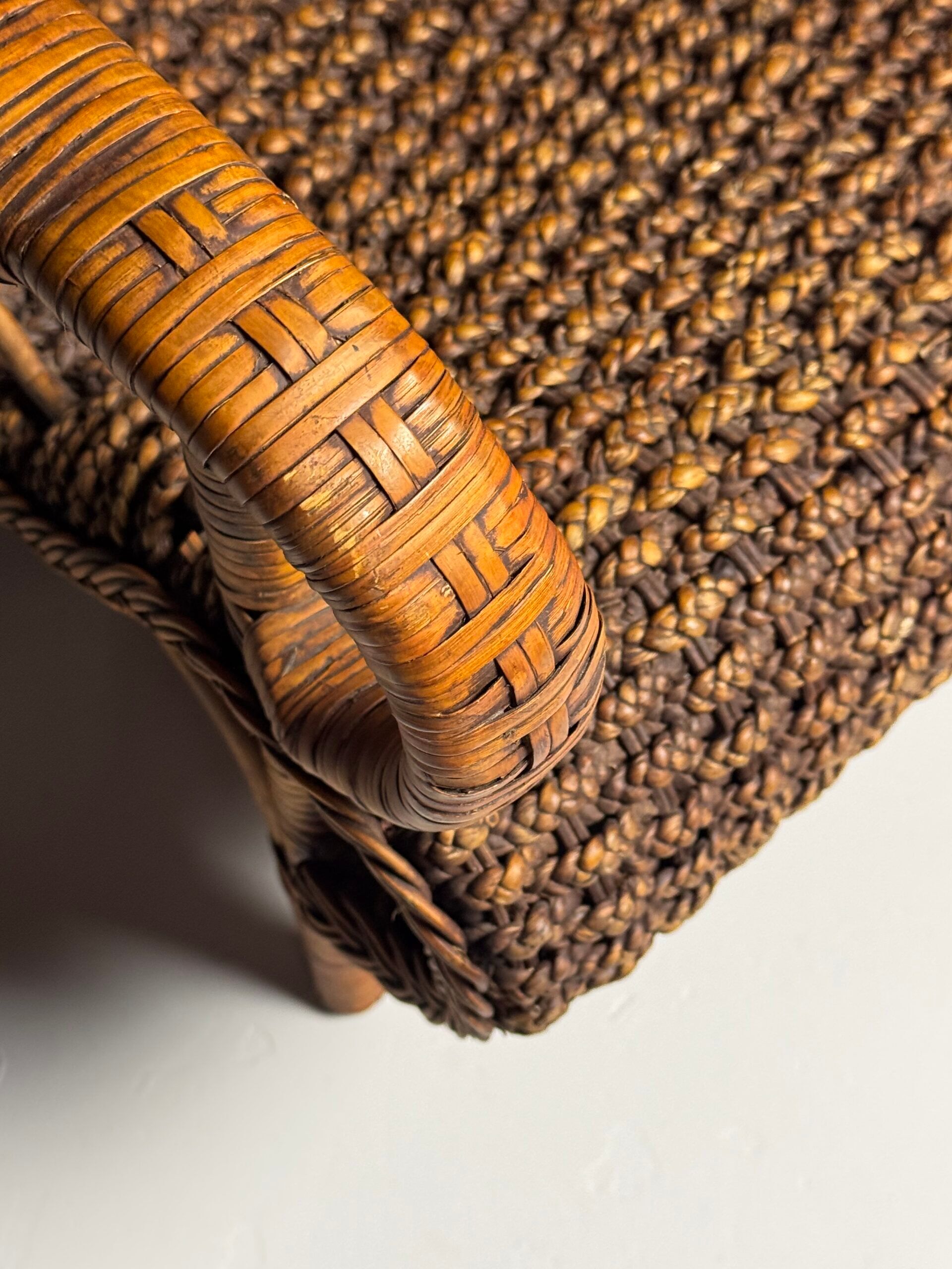 Rattan armchair 1950s vintage