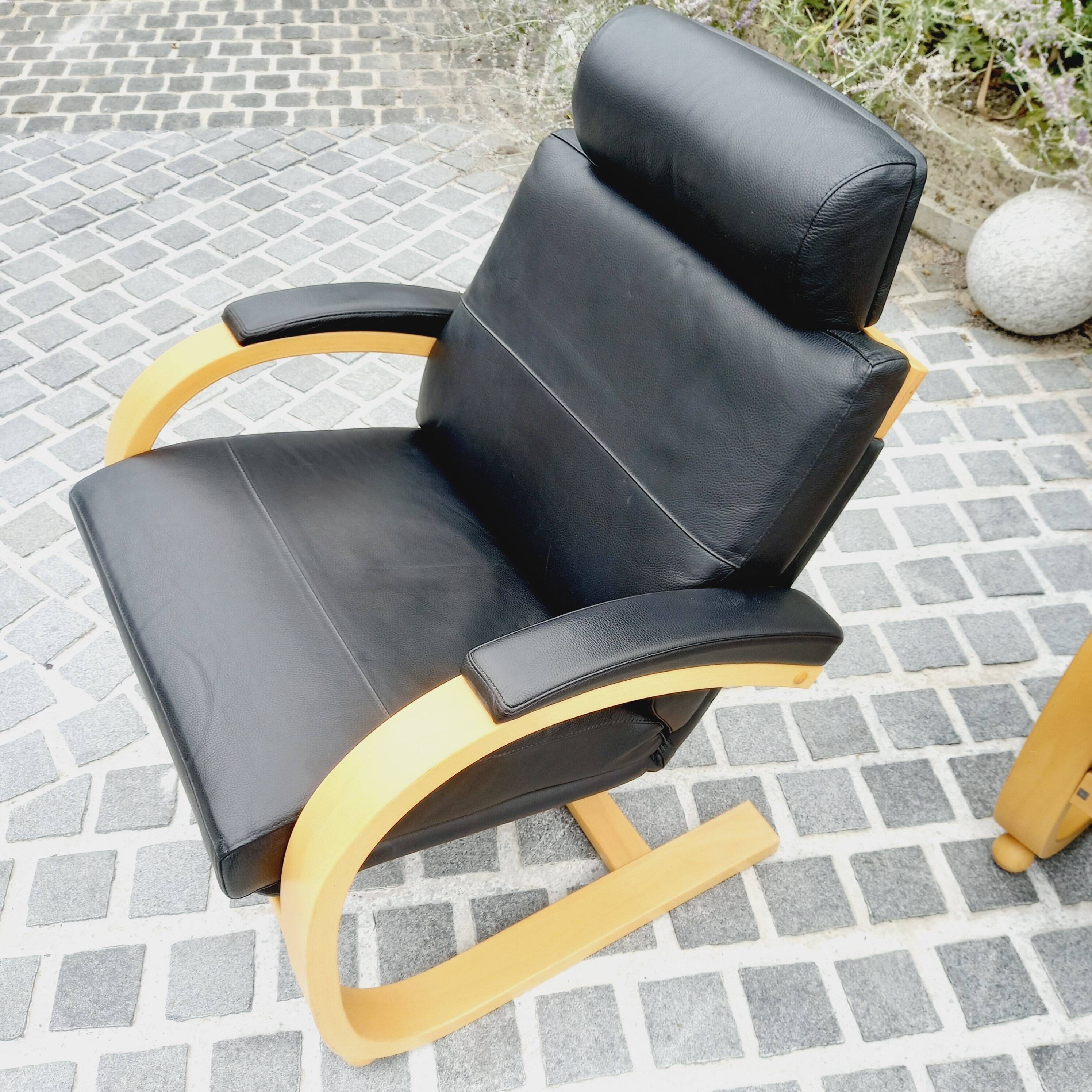 Fauteuil scandinave NELO années 70