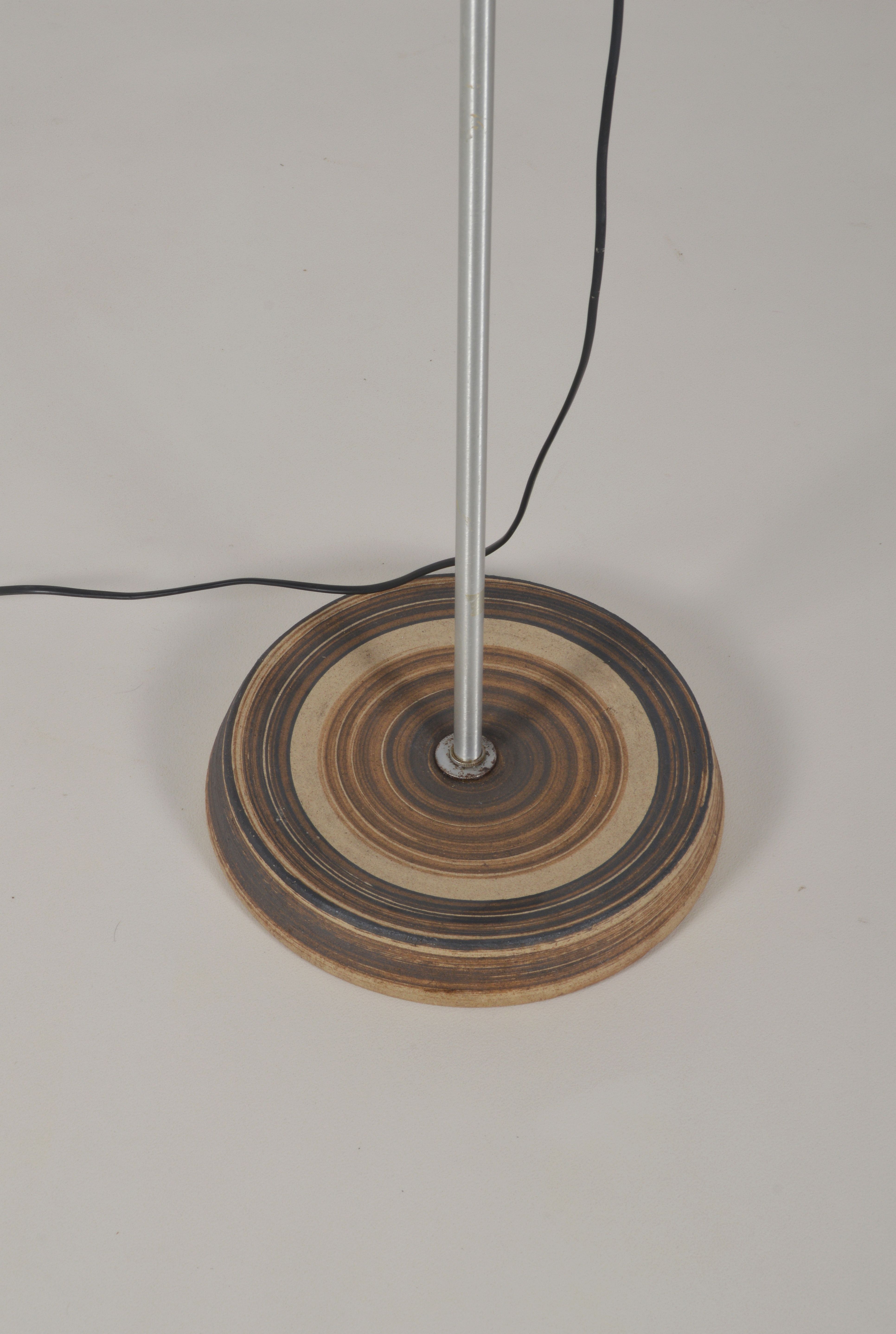 Danish ceramic floor lamp by Lyskaer Belysning, 1970s