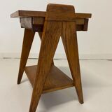 Oak bedside foot compass