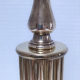 Pied de lampe colonne laiton marbre néo classique vintage