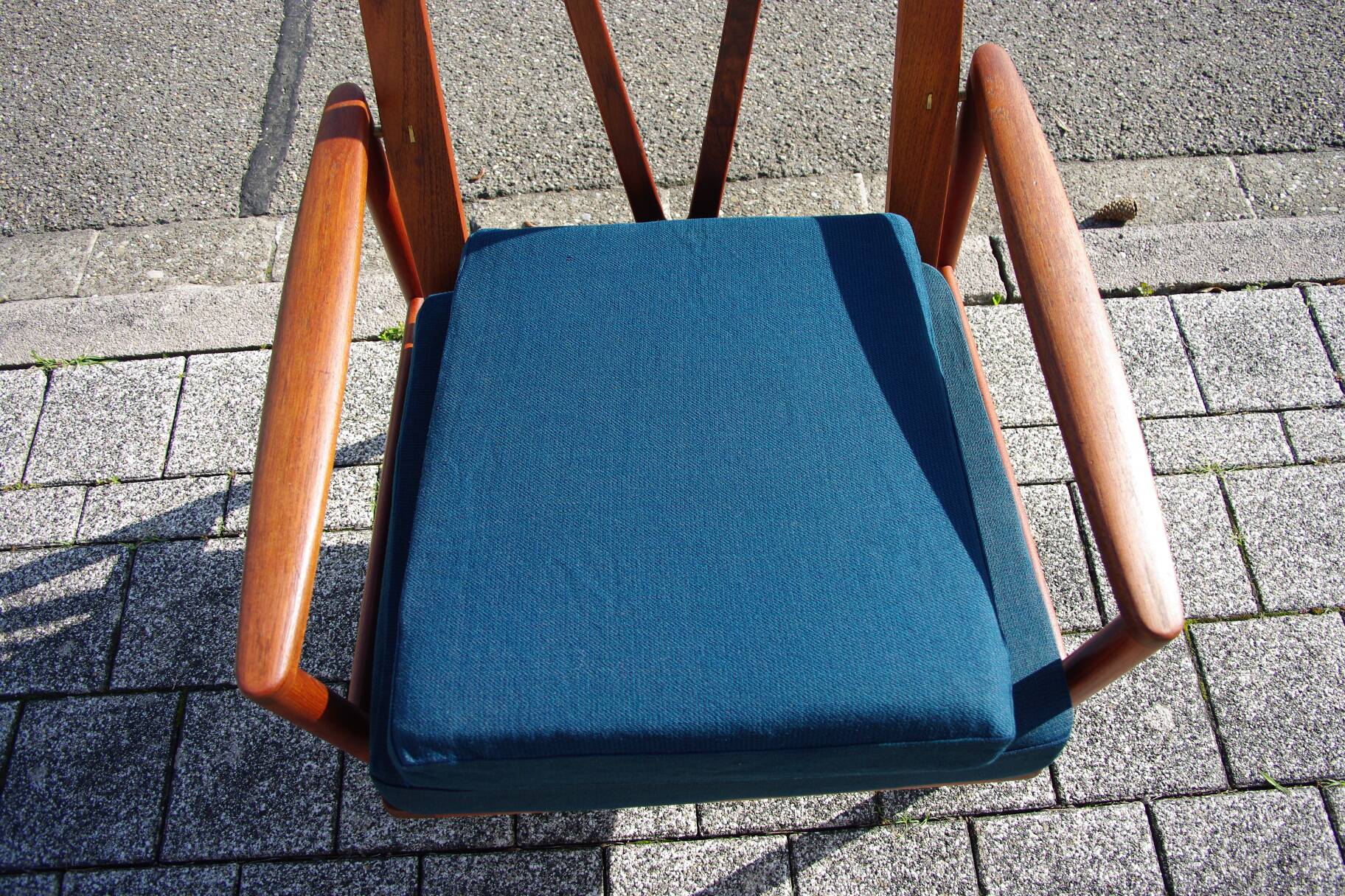 Fauteuil danois vintage en teck de john boné 1950