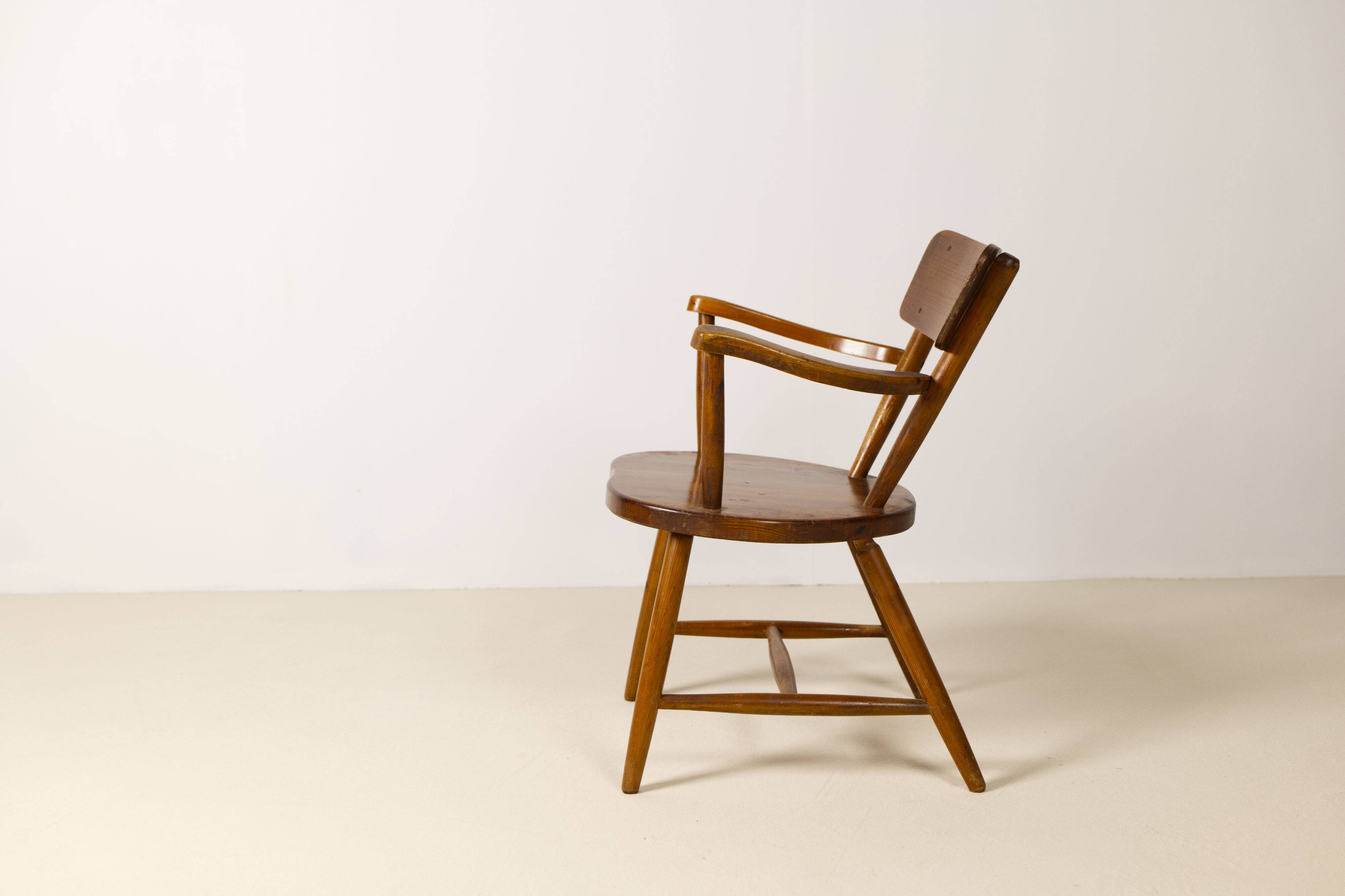Swedish cabin lounge armchair, 1950s