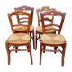 4 mulched chairs