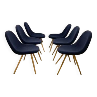 Set 6 petites chaises F.Jiràk, Vintage Tchèque 1960s