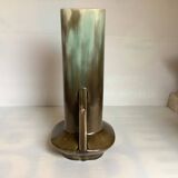 Large flamed ceramic vase Art Nouveau