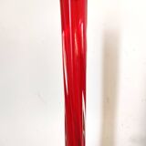 Murano red twisted glass soliflore vase