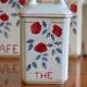 Lot of 6 porcelain spice jar