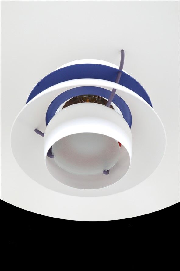 Louis Poulsen / Poul Henningsen “PH 5” pendant lamp with glass diffuser / Mid-century Danish modern design / PH5